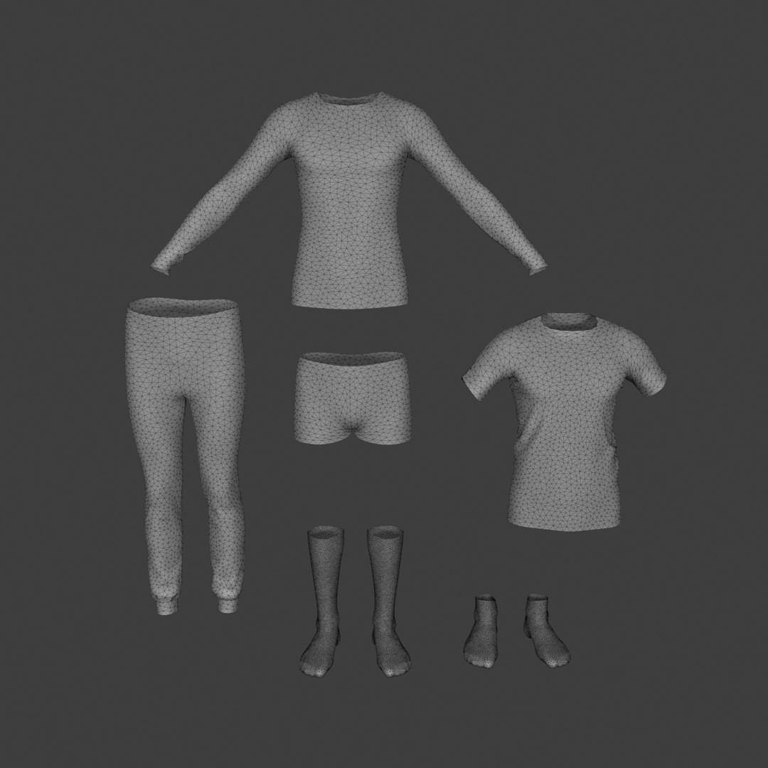 Clothes Kit Vol 1 Model TurboSquid 1695177