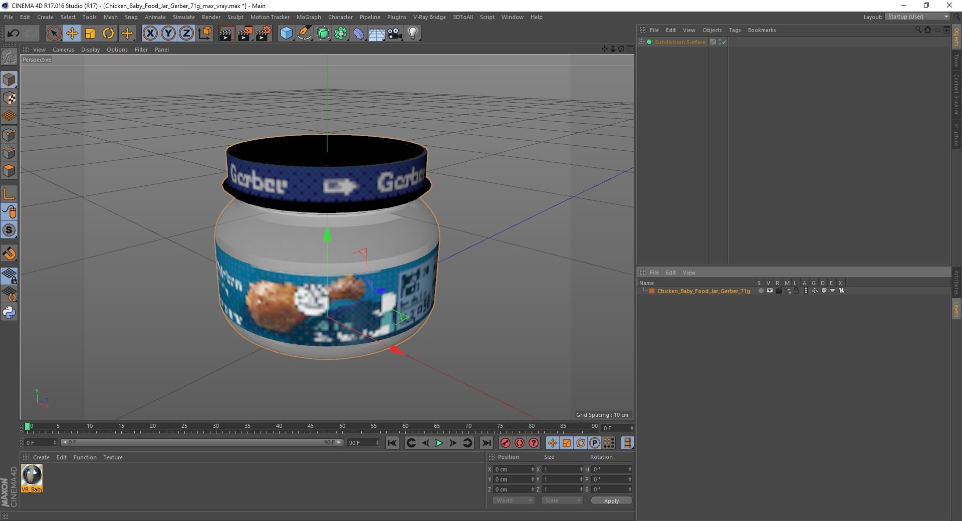 Chicken Baby Food Jar Gerber 71g 3D model https://p.turbosquid.com/ts-thumb/fr/BgvYPo/A6/chickenbabyfoodjargerber71gmb3dmodel028/jpg/1689380457/1920x1080/fit_q87/9b71ca0e313df800e0208d56882a2982c8ade36a/chickenbabyfoodjargerber71gmb3dmodel028.jpg