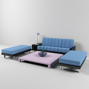 books magazine sofa table 3d max