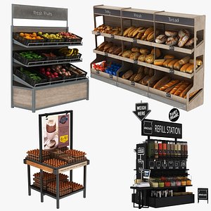 Supermarket Display Collection 4 in 1