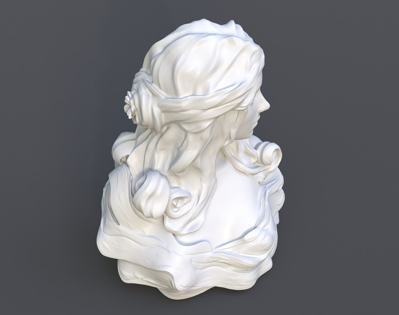 3D Female Bust Statue 3D print model - TurboSquid 2162824