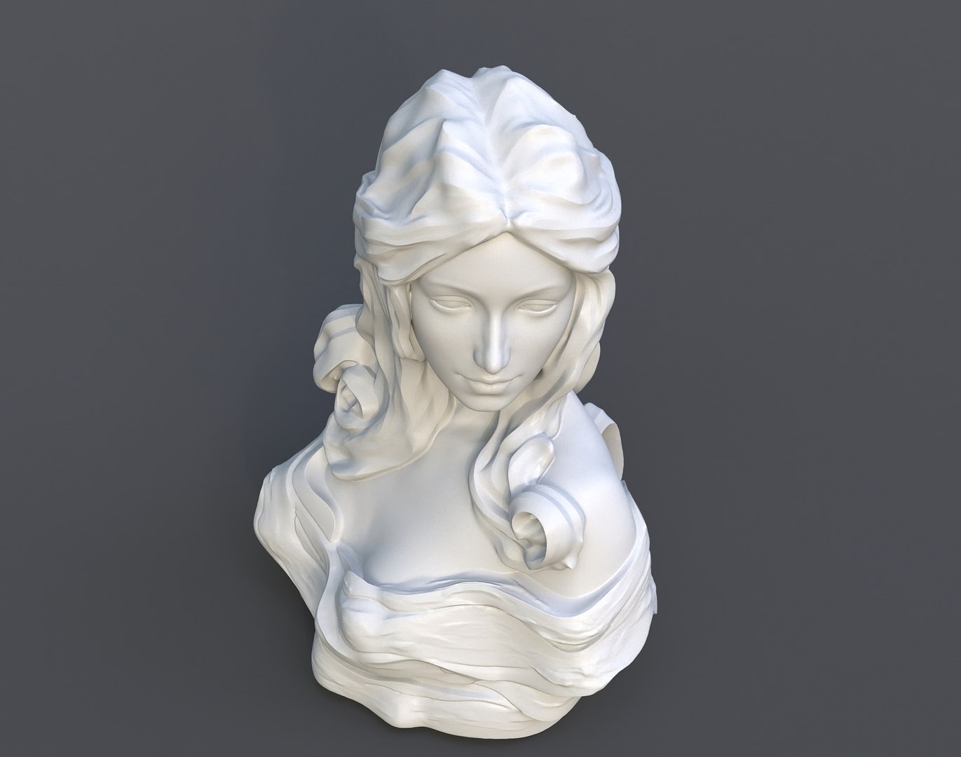 3D Female Bust Statue 3D print model - TurboSquid 2162824