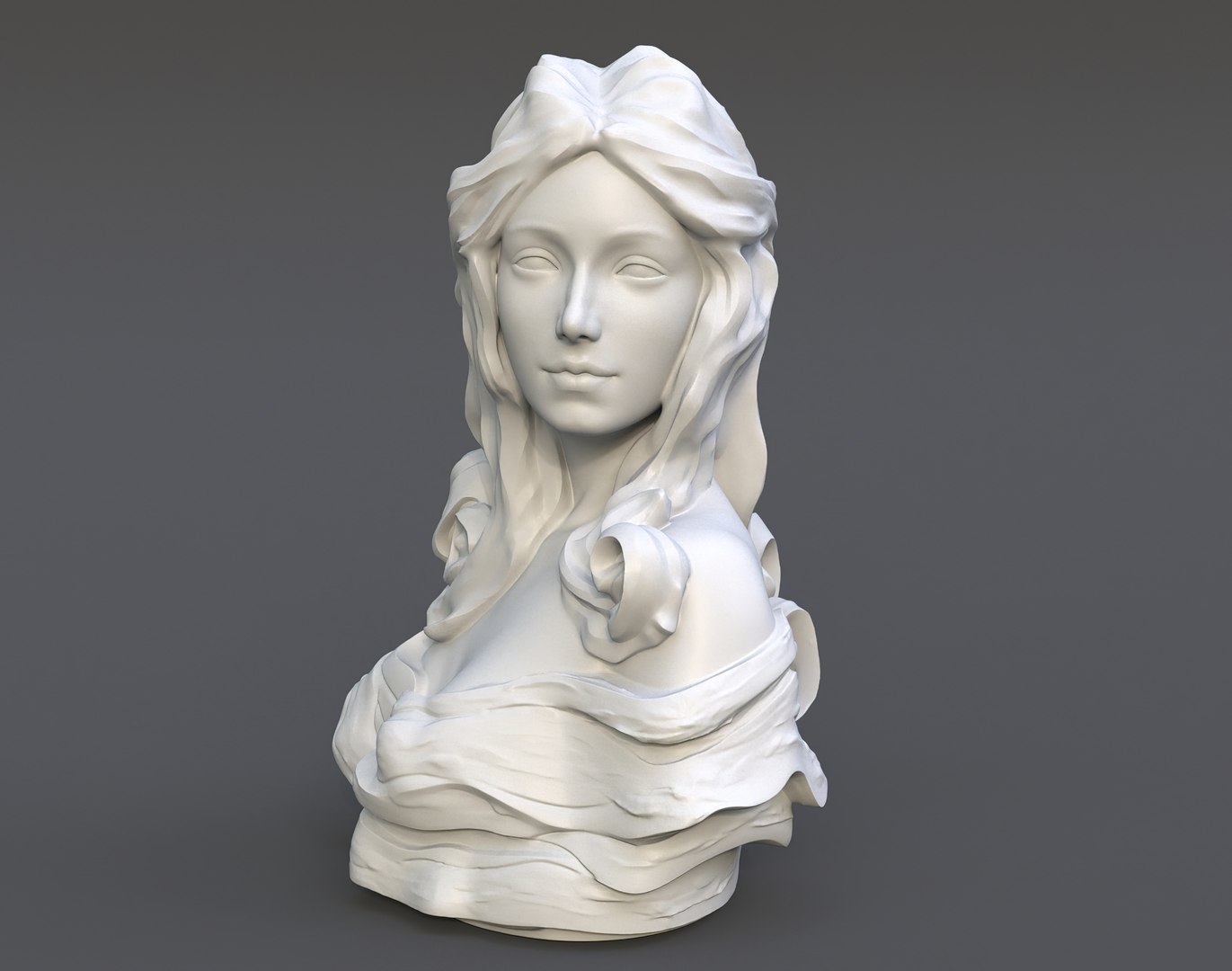 3D Female Bust Statue 3D print model - TurboSquid 2162824