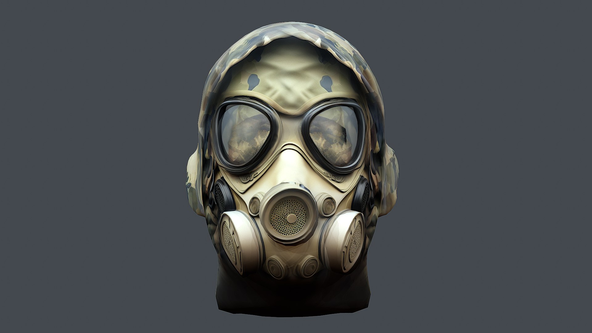 Gas Mask Protection Plastic Black 3D Model - TurboSquid 2024364