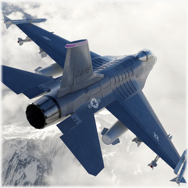 General Dynamics F-16 Fighting Falcon 3D model