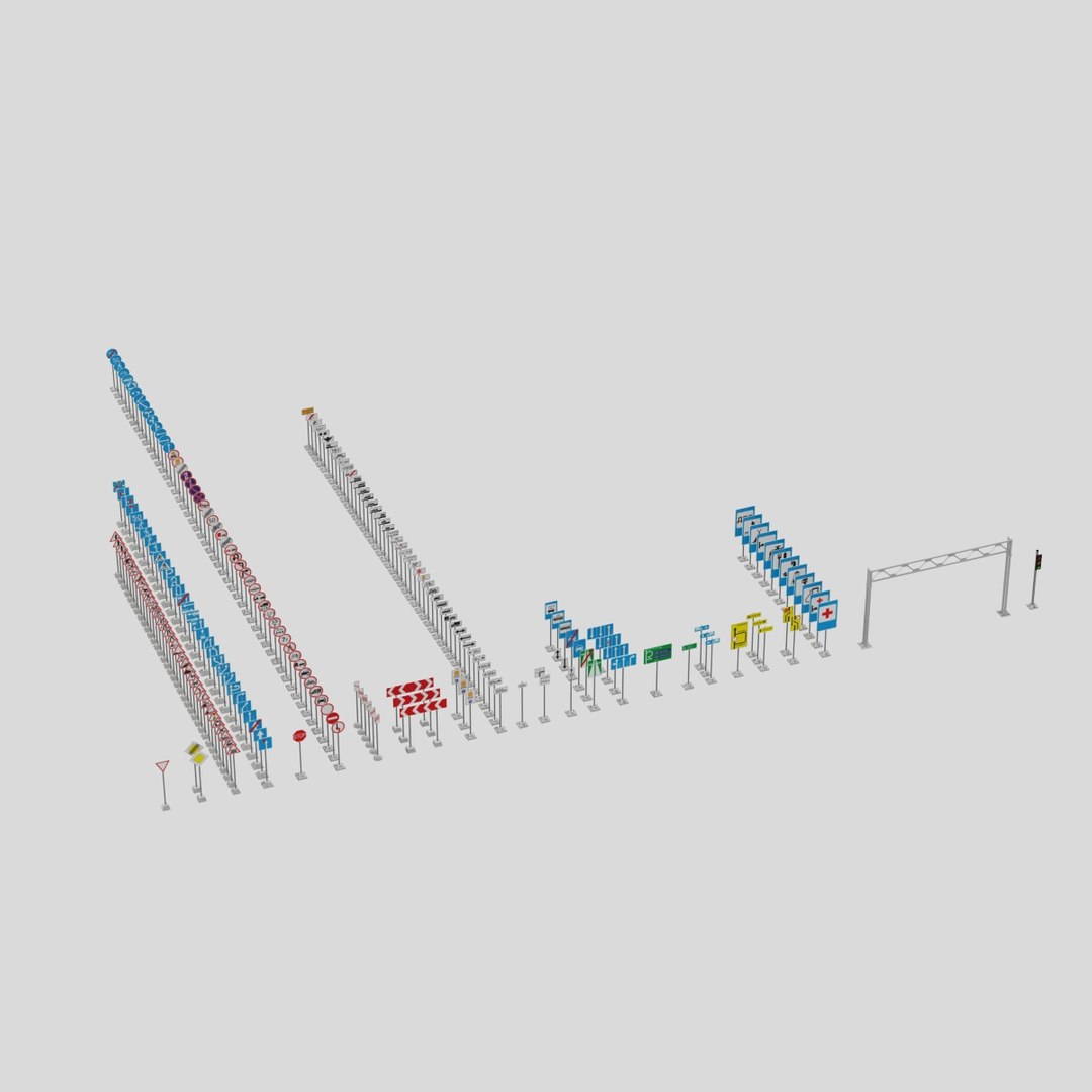 Sign Road N1 3D Model - TurboSquid 2169050