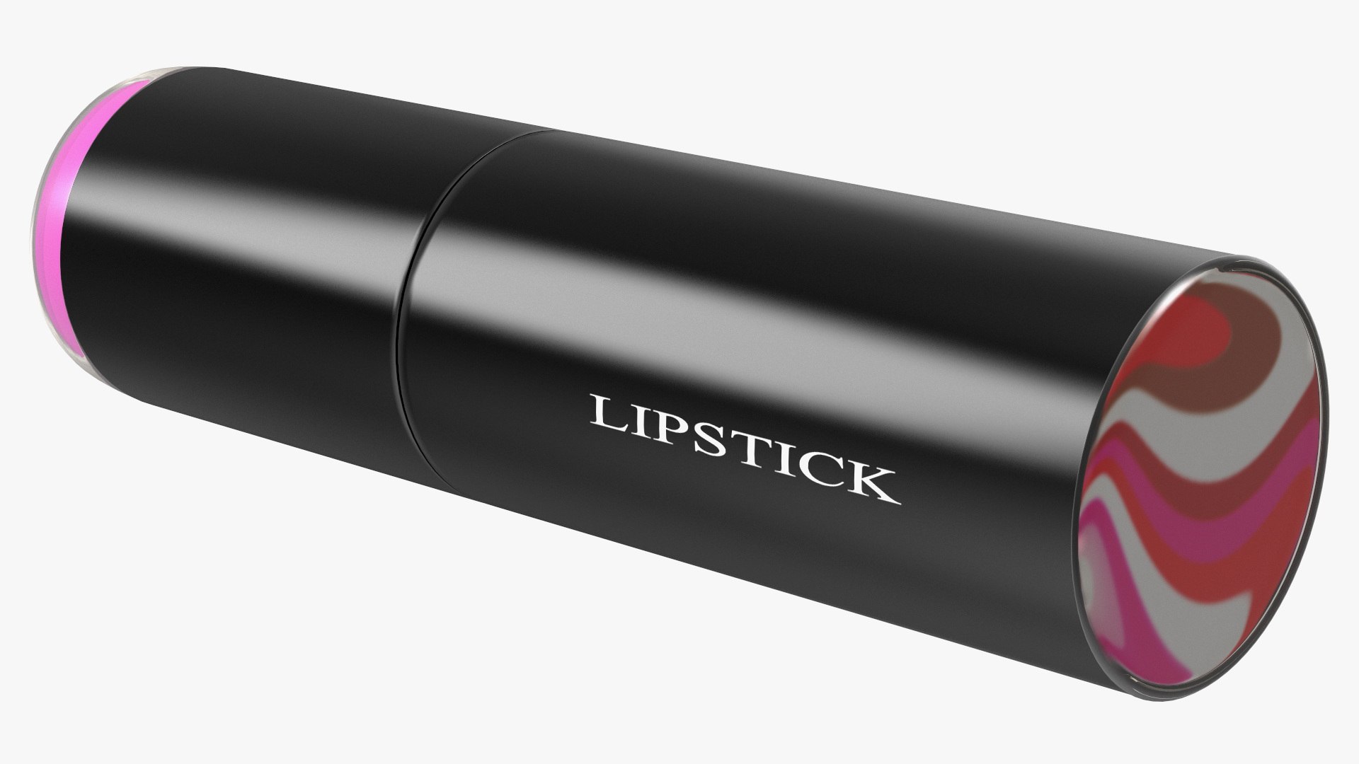 Round Crimson Lipstick 3D model preview