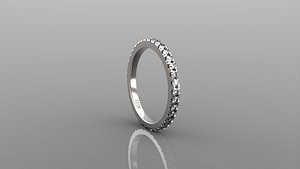 stl diamonds ring 3D model