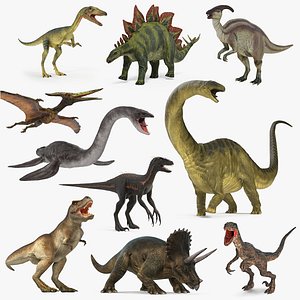 Rigged Dinosaurs Collection 5 for Maya