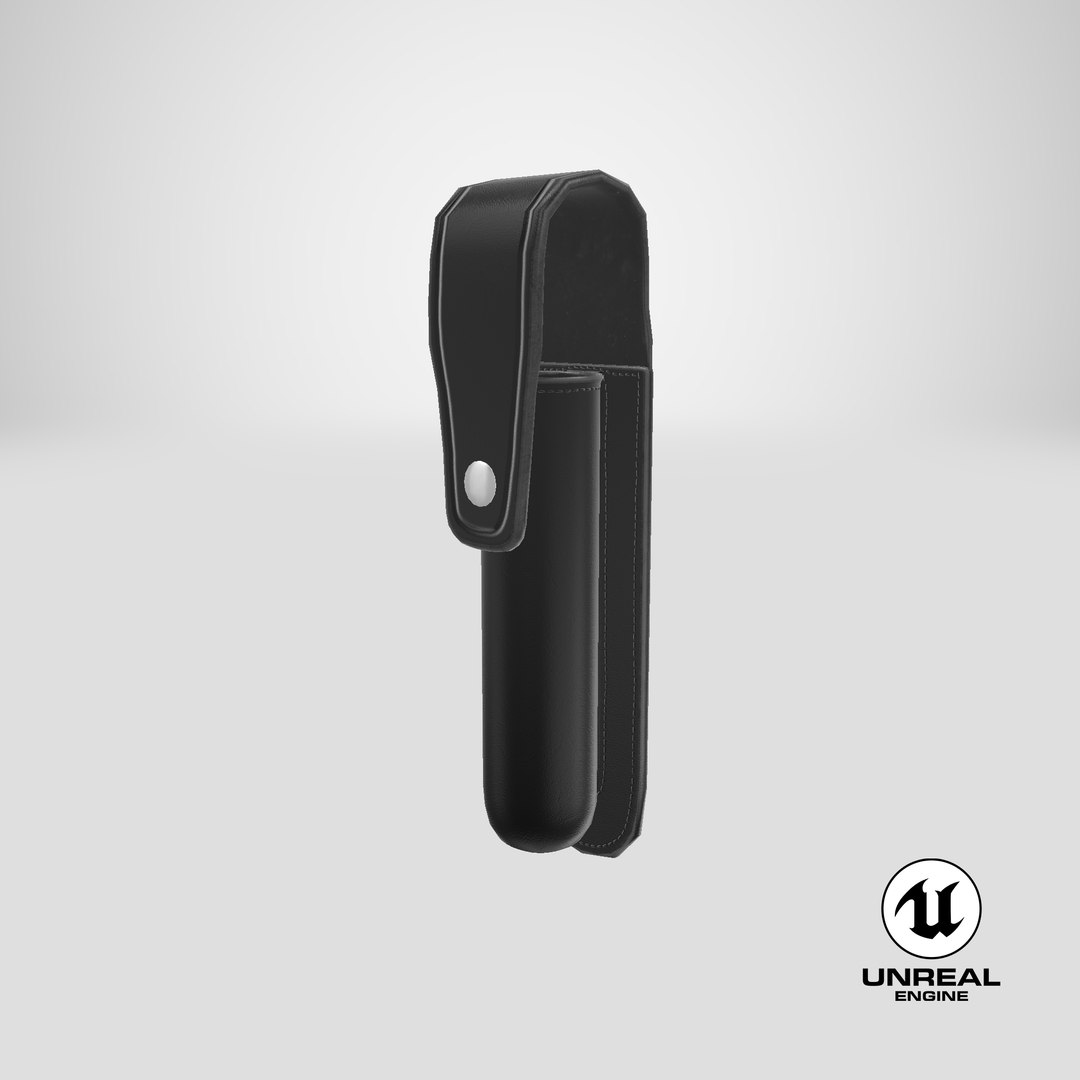 Galls leather flashlight holder model TurboSquid 1371876