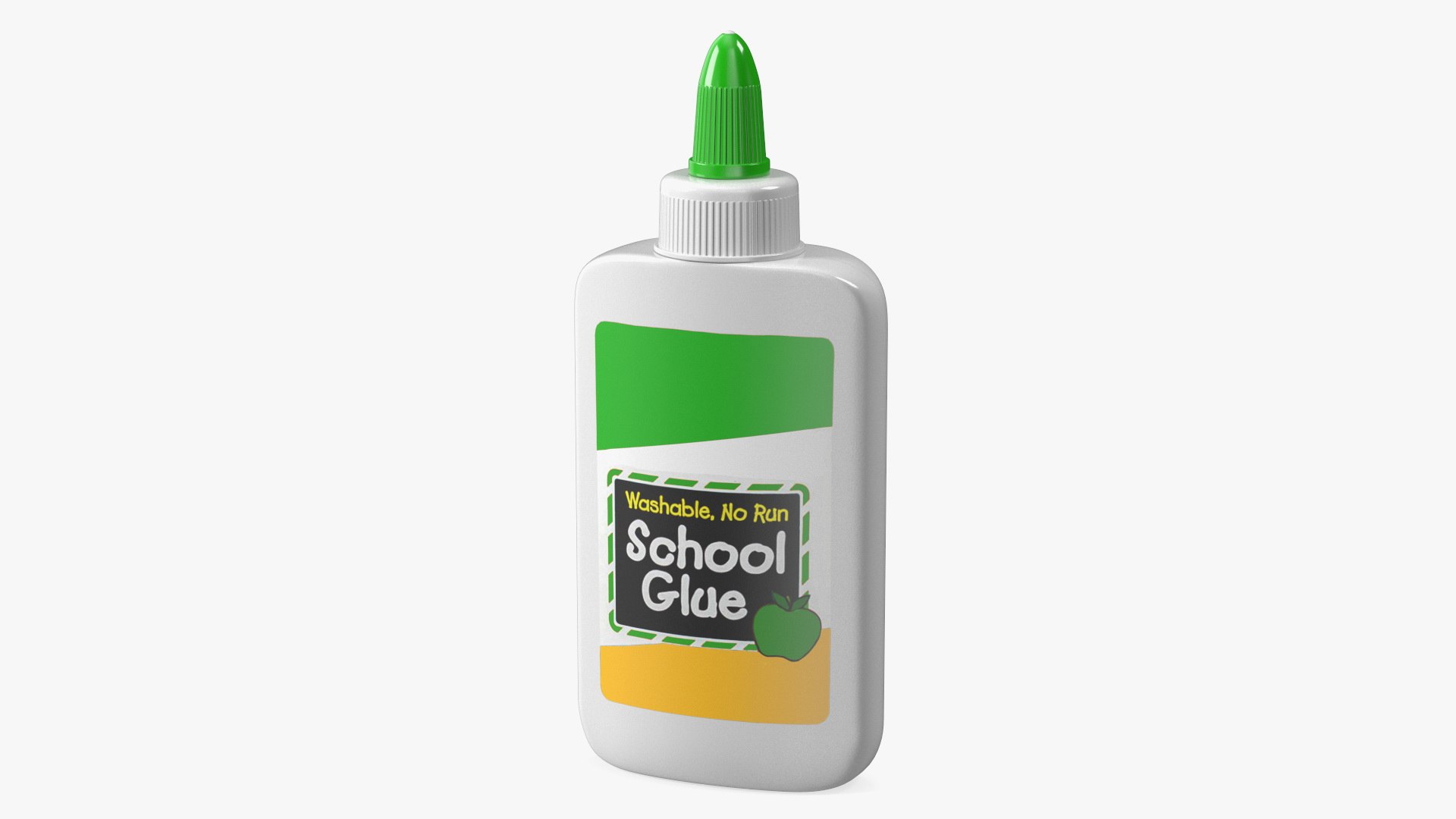Liquid School Glue Bottle 100g 3D model preview