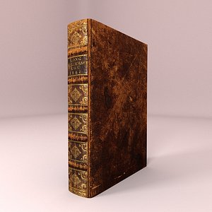 3D old book