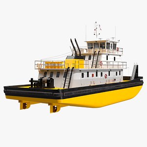 Tug boat Yellow model