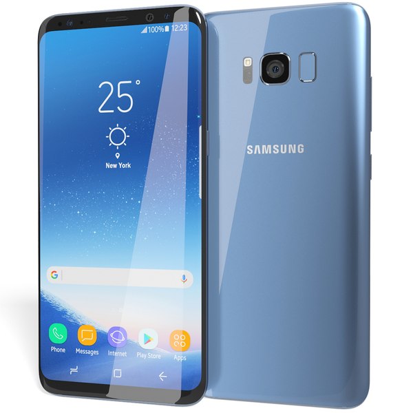 modelo 3d Samsung Galaxy S8 Plus Coral Blue - TurboSquid 1143074