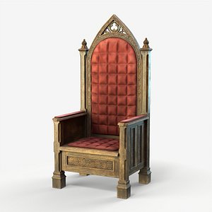 Medieval Throne PBR Game Ready