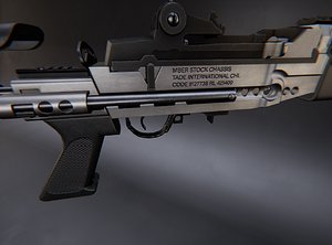 MK14 AAA Game Ready PBR Low-poly 3D model