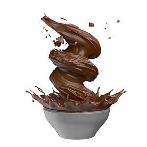 Chocolate splash v30 3D model