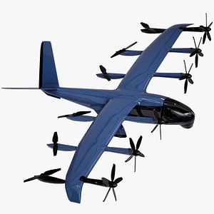 Flying Vehicle Archer Midnight eVTOL Rigged PBR