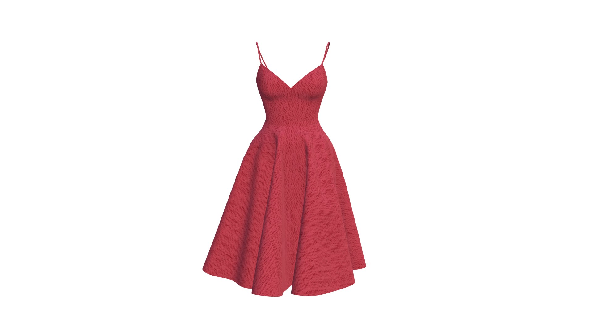 3D Model Strapless Midi Dress 3D Model - TurboSquid 2304760