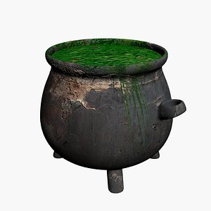 Witch cauldron 3D