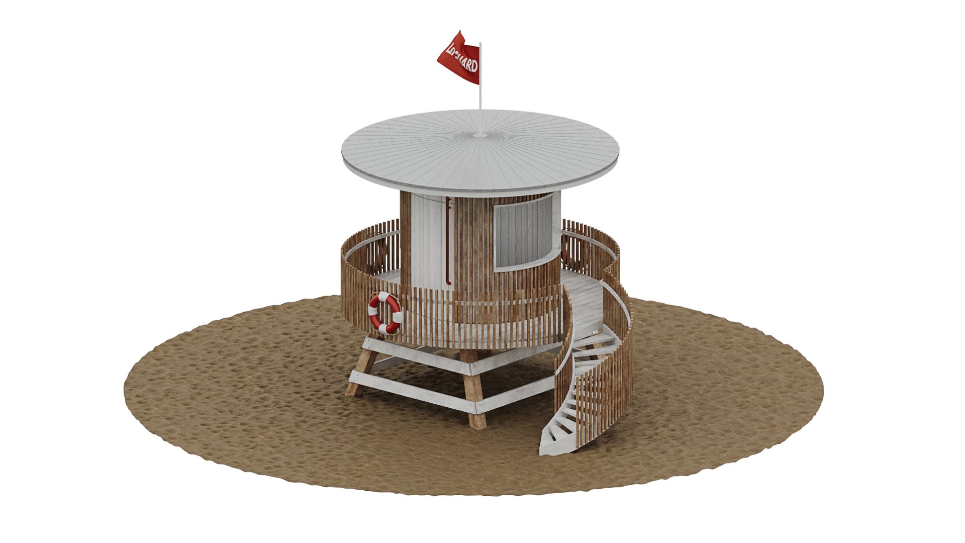 3D Rescue Tower 2 - TurboSquid 2125457