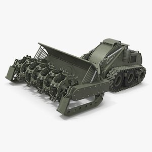 Bozena 5 Remote Mine Clearance Vehicle Military Green