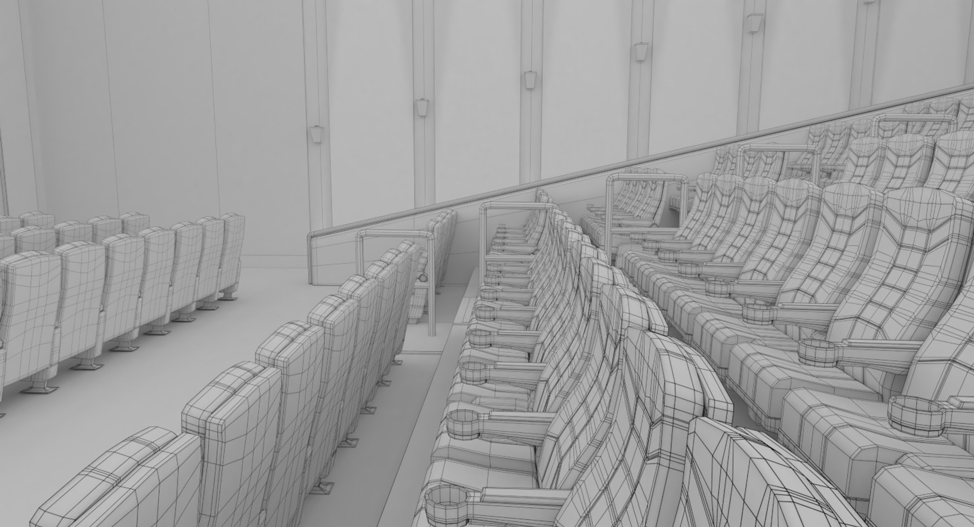 3D Movie Theater Interior - TurboSquid 1246405