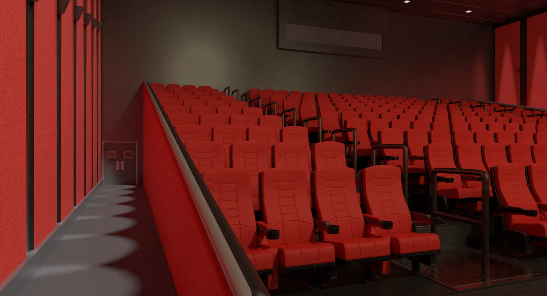 3D Movie Theater Interior - TurboSquid 1246405
