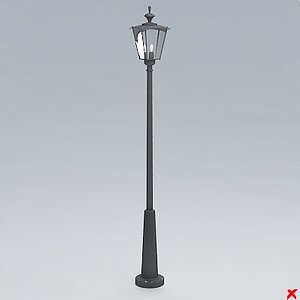 3d street lamp
