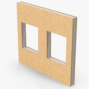 3D Plywood Windows Facade