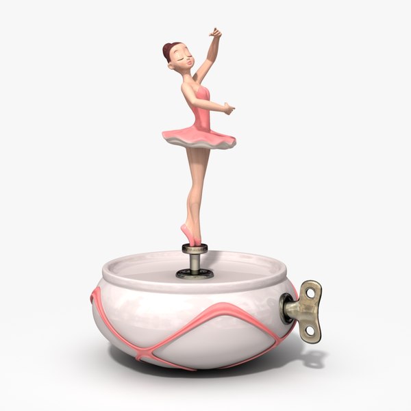 Caja musical personalizada Ballerina bloqueo con llave, impreso en 3D  personalizable, pintado a mano -  España