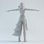 girls woman human 3d obj