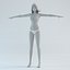 girls woman human 3d obj