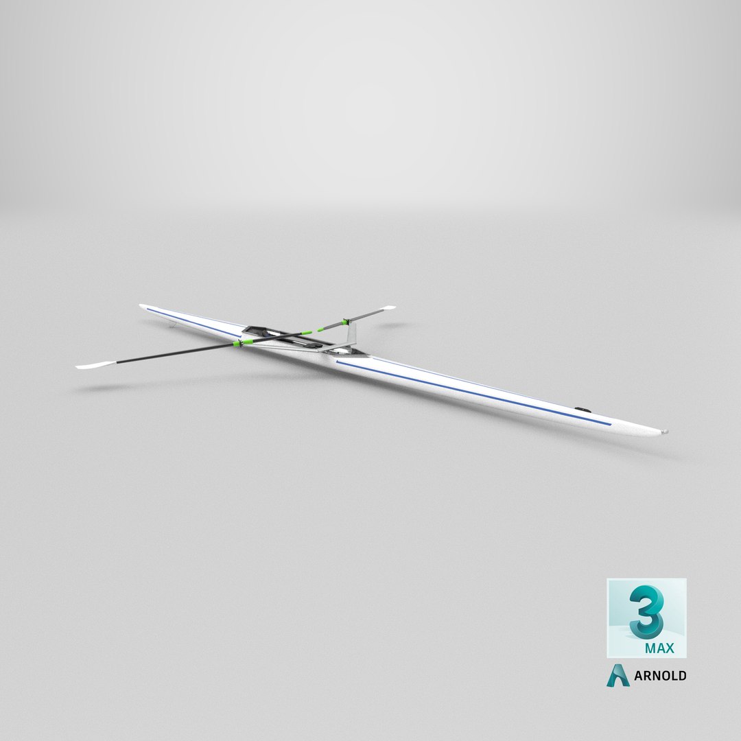 3D Single Scull Rowing Boat - TurboSquid 1873990