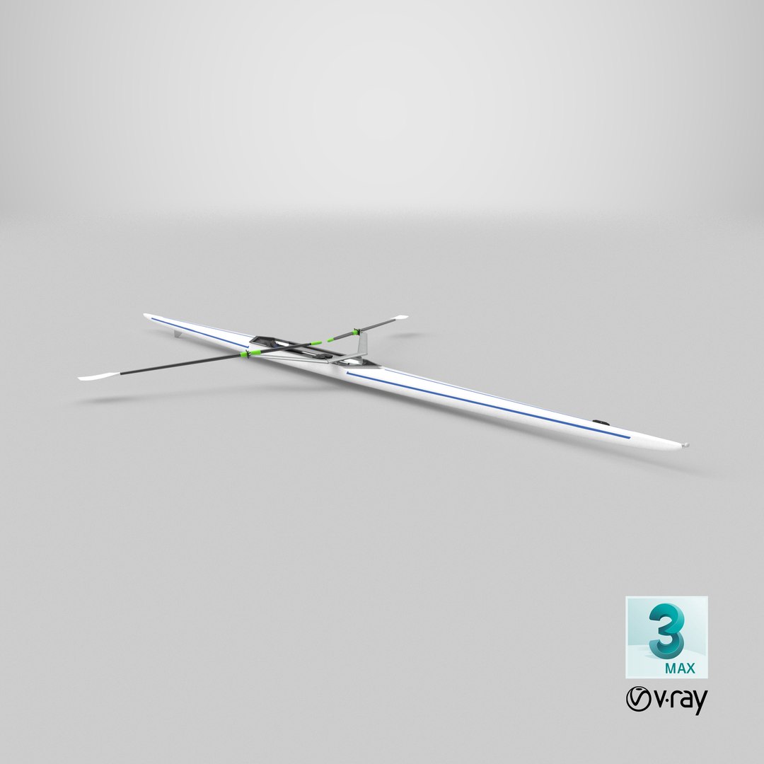 3D Single Scull Rowing Boat - TurboSquid 1873990