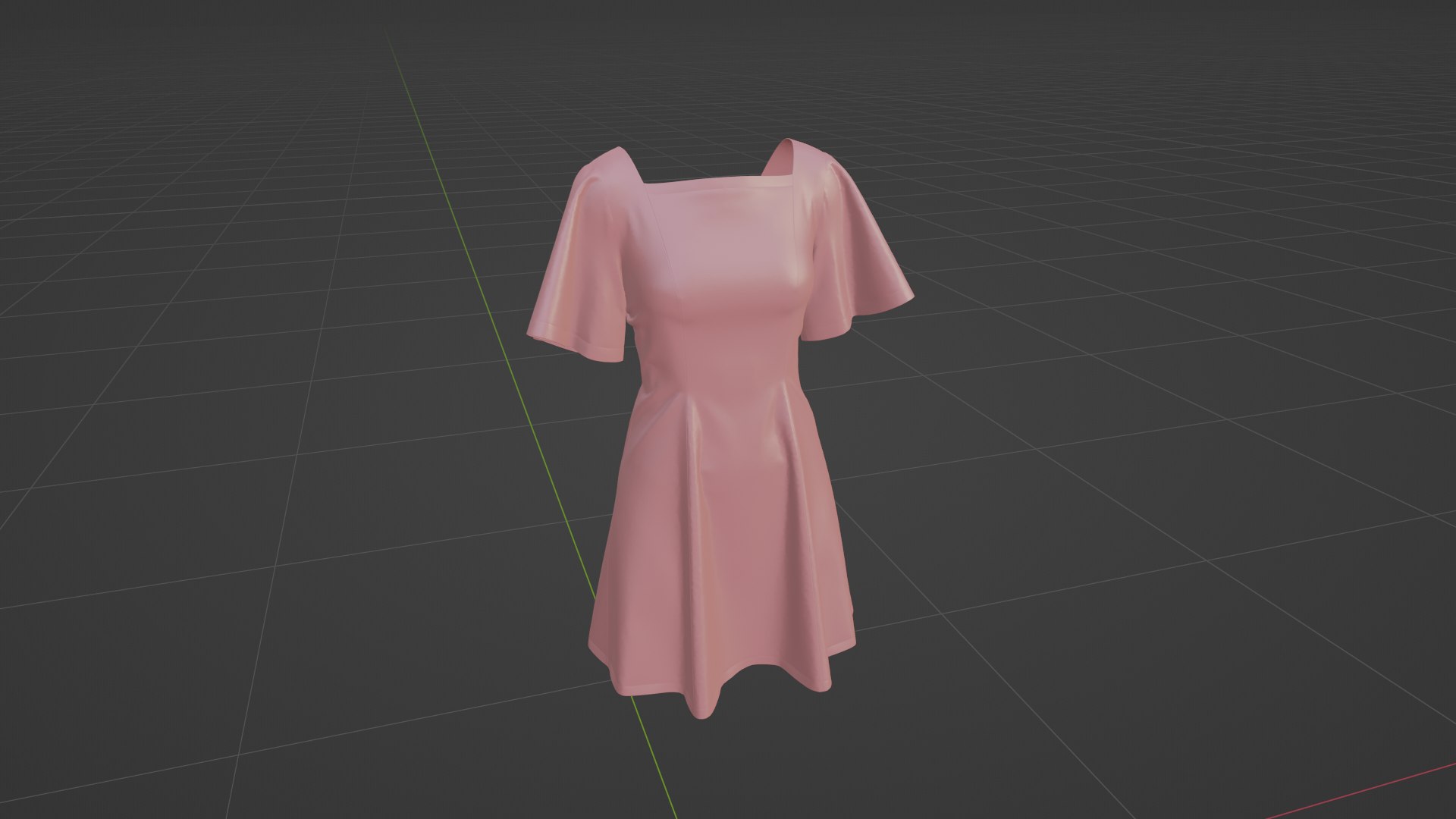 3D A-line Dress - TurboSquid 1907483