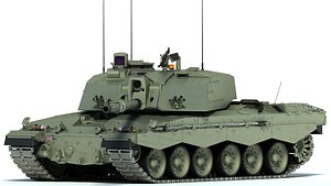 3d model of challenger 2 mbt tank