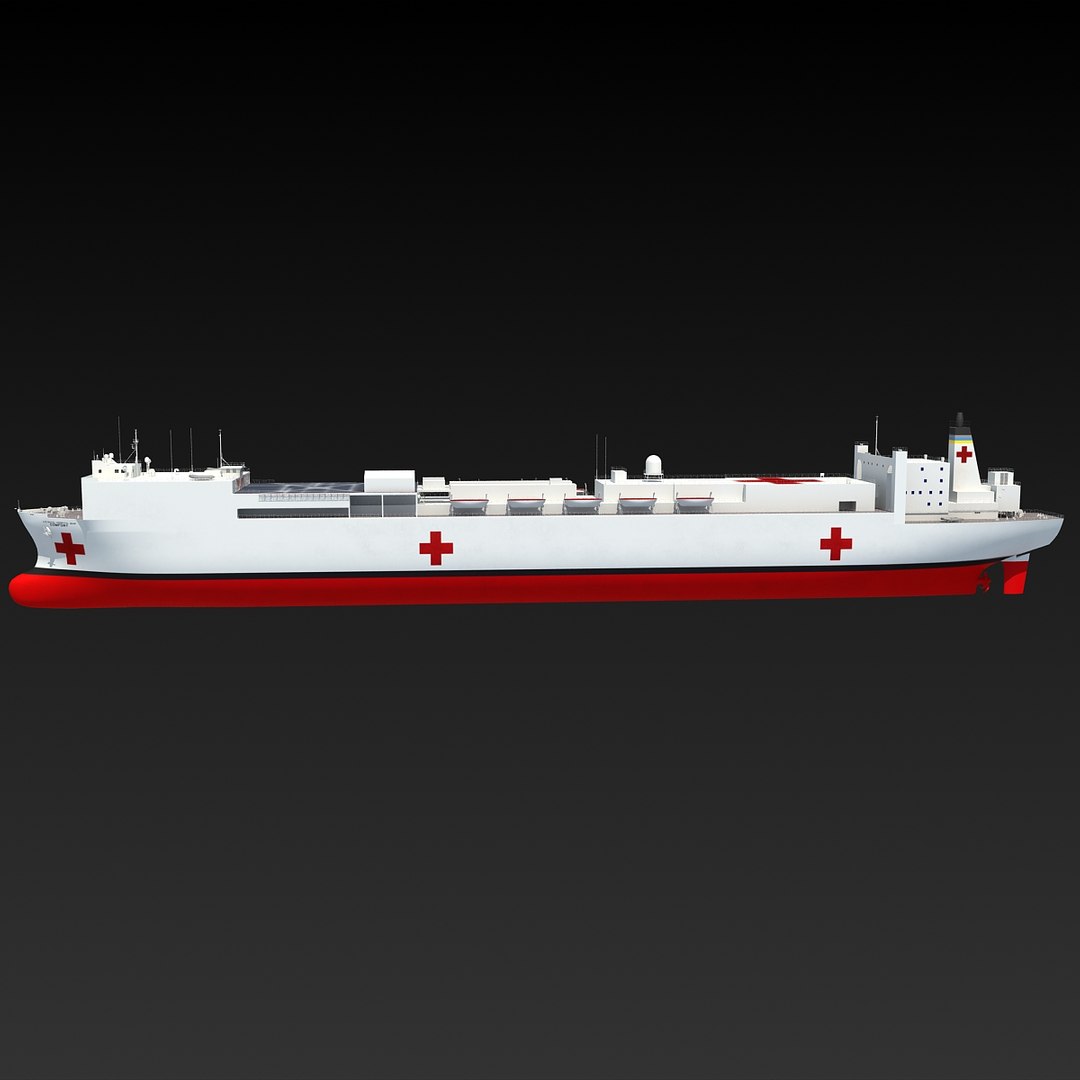 3d Model Usns Comfort T-ah-20 Hospital