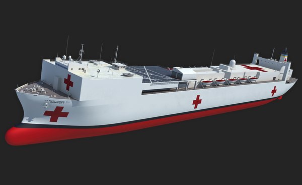 3d model usns comfort t-ah-20 hospital