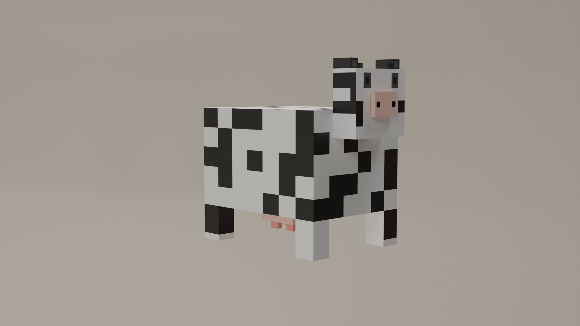Voxel Low Polly Animal Cow 3D - TurboSquid 2181726