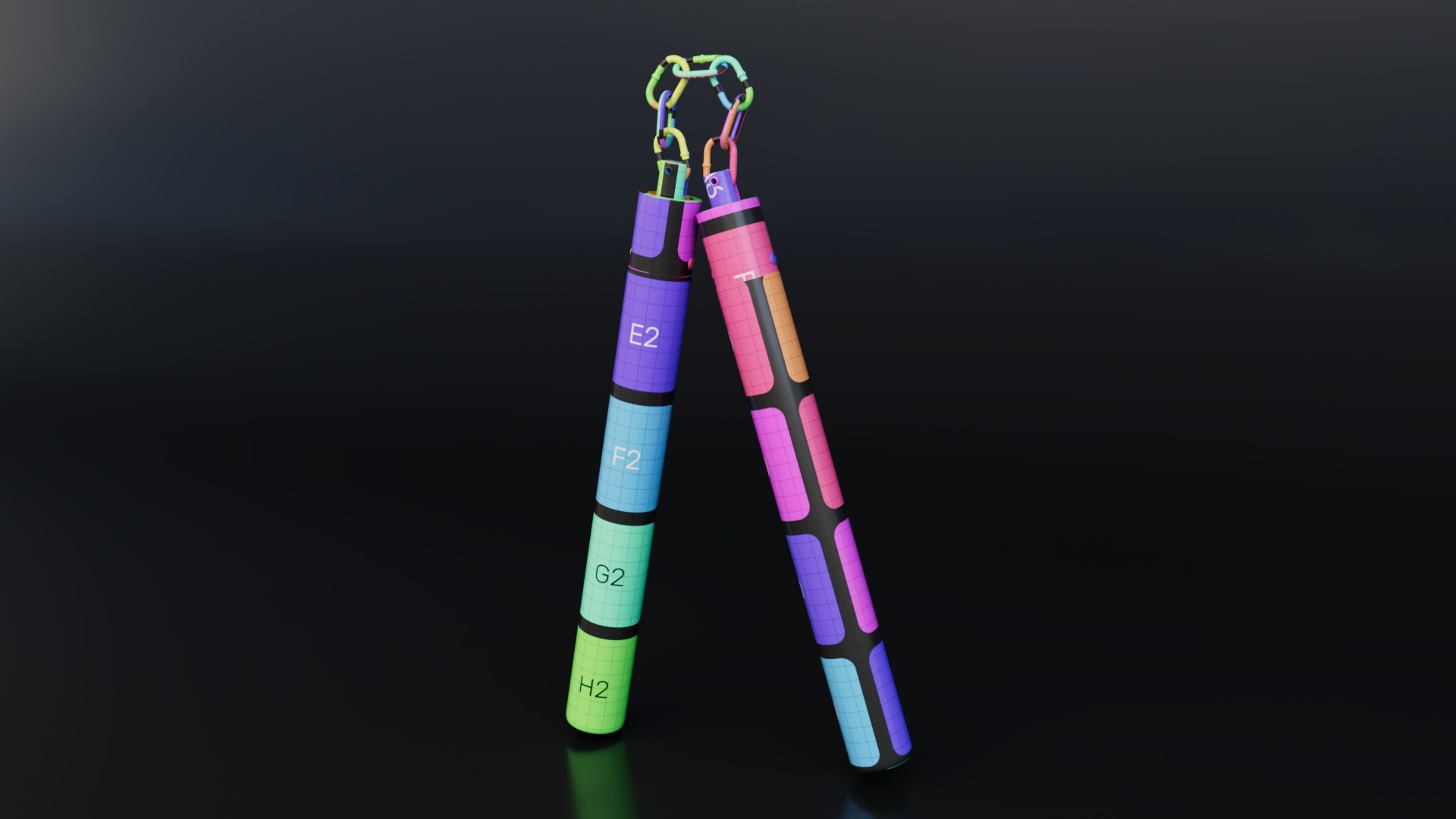 Nunchaku Chain model https://p.turbosquid.com/ts-thumb/fs/T4Ft2u/SH/nunchaku_uv/jpg/1735476332/1920x1080/fit_q87/474c0e658103885db06ad9b2d1e14e275aac345f/nunchaku_uv.jpg