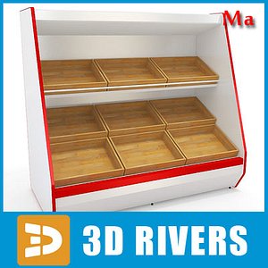 inclined shelving v1 04 3d model