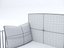 Sofá 3D moderno de latón y gris