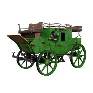 Horse Road Coach 3D model