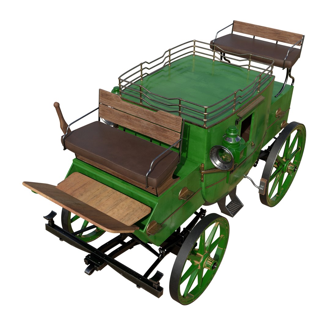Horse Road Coach 3D Model - TurboSquid 2164200