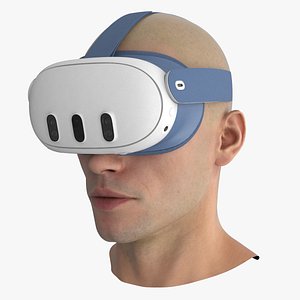 Gaming VR Headset with Dual Strap on Head