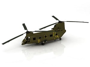 3D Heavy Helicopter CH-47 Chinook model