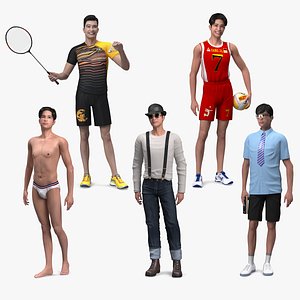 Chinese Man Collection 3 3D model