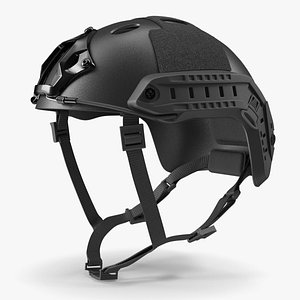 3D Tactical Helmet Black Airsoft