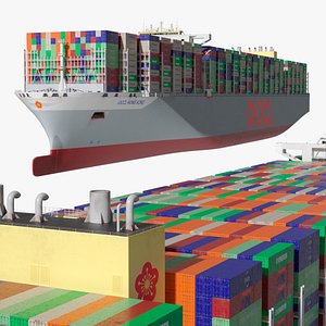 Ultra Large OOCL Hong Kong Cargo Vessel